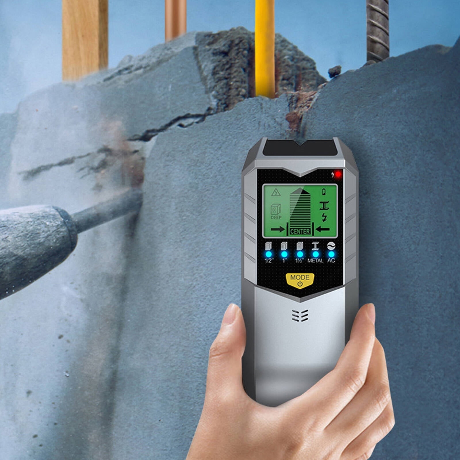 GJX 2026 New Stud Finder Wall Scanner,Magnetic Stud Finder with Lcd Display for Home Improvement,For Wall,Ceiling,Workshop