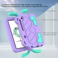 thumbnail image 2 of Allytech Kids Friendly Case for Lenovo Tab M8 4th Gen 8.0" TB-300XU 2023, Eva Heavy Duty Protection Shockproof Cover with Folding Kickstand & Handle, Cute Cartoon Case for Children - Purple, 2 of 6