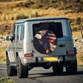 thumbnail image 4 of Daiia Watercolor Bald Eagle Tire Covers , Travel Trailer Camper Truck SUV Motorhome Waterproof Wheel Cover, Sun Rain Snow Protector-15 inch, 4 of 8