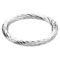 Sterling Silver Hinged Bangle 7 Inch - 17.6 Grams