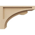 thumbnail image 3 of 4"W x 12"D x 8"H Classic Viola Rough Cedar Woodgrain TimberThane Corbel, Primed Tan, 3 of 6