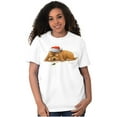 thumbnail image 3 of Christmas Sleeping Puppy Santa Hat Women's Graphic T Shirt Tees Brisco Brands M, 3 of 5