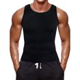 thumbnail image 4 of Seitruly Hombres Polímero Sudor Sauna Chaleco Body Cintura Entrenador Chaleco adelgazante Compresión Fajas Corsé Abdomen fajas 4XL/5XL Seitruly CE000203-04, 4 of 6