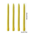 thumbnail image 3 of Candles under $5! kkbbma 4 Pcs Spiral Taper Candles Dripless Twisted Candles Long Unscented Candle Sticks for Pride Events Wedding Displays Home Dining Table Supplies, 3 of 6