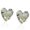 Transparent yellow, variant on Elegant Affection Symbol Crystal Accent Thin Ear Posts Permanent Plan Suitable Everyone Day Wear