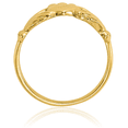 thumbnail image 3 of 10K Solid Yellow Gold Heart Irish Claddagh Celtic Ring Jewelry, 3 of 9