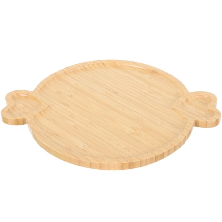 

Bamboo Serving Tray Dried Fruit Tray Household Snack Storage Plate Home Accessory