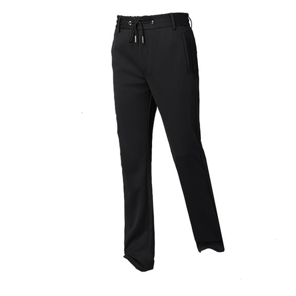 Dpytoraw Mens Autumn And Winter Casual Elastic Lined Pants Ironing Daily Travel Outdoor Sports Pants
