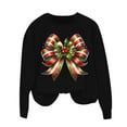 thumbnail image 4 of Jjayotai Christmas Sweatshirt, Women's Oversized Sweatshirt, Funny Long Sleeve Xmas Crewneck Pullover Y2K Top Black-1 M, 4 of 6
