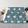 thumbnail image 1 of Fotbe Flamingo Manta de Franela con Estampado, Manta Ultrasuave para Cama, Sofá, Auto, Hipoalergénica y Antibolitas-40"x30", 1 of 6
