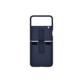 thumbnail image 4 of Samsung Galaxy Z Flip 4 Funda De Silicona Con Anillo Funda Protectora Para Teléfono Con Presilla Para El Dedo Acabado Mate Estilo Atrevido Diseño Portátil Versión De Ee. Uu. Azul Marino, 4 of 4