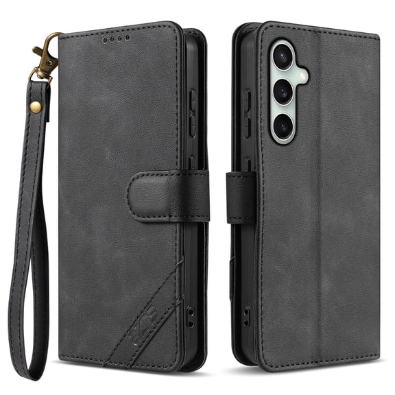 Case for Samsung Galaxy S24 Plus Retro Flip Wallet Leather Phone Cover with Card Slot Stand Holder Shockproof Protective