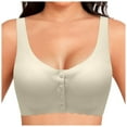 thumbnail image 2 of XFHLMJFF Women's Bras Soft Cozy Casual Comfortable Adjustable No Underwire Seamless Lightweight Underwear, 2 of 5