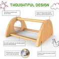 thumbnail image 3 of Mini Chick Perch With Mirror, Mini Chick Roost, Strong Bamboo Roosting Bar For Coop Brooder Training Perch Toys, 3 of 5