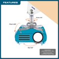 thumbnail image 2 of QualGear Pro-AV QG-KIT-VA-3IN-W - Support - pour Projecteur - Blanc - Montage au Plafond, 2 of 7
