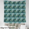 thumbnail image 3 of Erosebridal Sea Turtle Fabric By The Yard,Tropical Fish Upholstery Fabric,Vintage Ocean Animal Decorative Fabric,Wooden Plank Indoor Outdoor Fabric for Quilting,Green Blue,5 Yards, 3 of 6