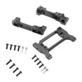thumbnail image 3 of 2024RC Montaje de Parachoques Trasero Delantero Montaje de Servo Juego de Montaje de Parachoques de Aleación de Aluminio Montaje de Servo para Traxxas 1/10 RC Crawler Car Negro, 3 of 5