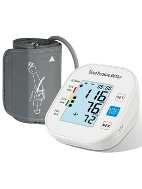 Mighty Rock Blood Pressure Monitor Upper Arm Fit Reno Blood Pressure Cuff 8.7- 15.7 Monitor Backlight Display HR Detection Digital BP Machine