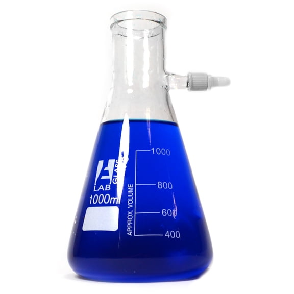 Eisco Labs Filter Flask, Borosilicate, 1000mL, Pack of 2