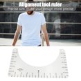 thumbnail image 1 of T-Shirt Ruler Designing Shirt Guide Ruler Round Centering Alignment Ruler Designing Collar Centering Alignment Tool, Small, 10x6 Inch, 1 of 9