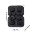 thumbnail image 3 of Moldes De Silicona Para Cubitos De Hielo 1 molde de silicona negro plegable para helados y paletas,ideal para postres caseros y manualidades. Rkxzt, 3 of 9