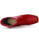 thumbnail image 4 of Botines de mujer con tacón cuadrado y cremallera lateral Rojo 37, 4 of 6