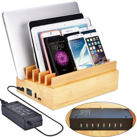 Avantree Fast Usb Charger Bamboo Multiple Devices Charging Station Avantree Fast Usb Charger Bamboo Multiple Devices Charging Station Stand