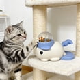 thumbnail image 5 of FEOLGEHLY Pet Treat Dispenser Interactive Food Dispenser Dog Puzzle Feeder Cat Treat Toy Slow Feeder Toy Clownfish Shape Plastic Educational Disassemble Clean (Blue), 5 of 7