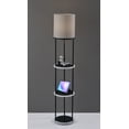 thumbnail image 3 of Simplee Adesso Keely 56.83" Pull Chain & Lotus App Color Changing 3-Shelf Floor Lamp, 3 of 20