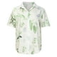 thumbnail image 4 of ICHUANYI Clearance Fashion Woman Causal Printing Blouse Short SleeveT-Shirt Summer Button Tops(Green, L) ICHUANYI WER2023080909502, 4 of 8