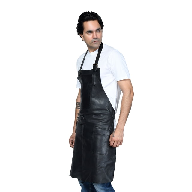 Delantal Multiusos para Hombre en Elegante Leather Natural.