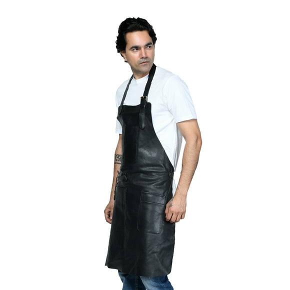 Delantal Multiusos para Hombre en Elegante Leather Natural.