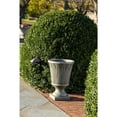 thumbnail image 3 of Alfresco Home Longleaf 14" Rd. Fiberstone Urn with Drain Hole in Aged Moss Green, 3 of 6
