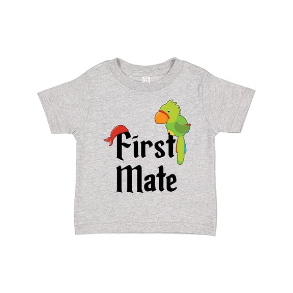 Inktastic First Mate Pirate with Parrot and Bandanna Boys or Girls Toddler T-Shirt