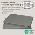 thumbnail image 3 of California Design Den 1000 Thread Count Queen Pillow Cases, 100% Cotton Sateen Weave, Soft Refined Set of 2 Standard Pillow Cases Fit Standard or Queen Size Pillows, Gray, 3 of 9
