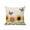 Beige, variant on 1 Pack Outdoor Throw Pillow, Watercolor Floral Waterproof Pillow with Insert Included, Summer Sunflowers Butterfly Rustic Wood Gray Decorative Accent Cushion Sofa Pillows for Patio Porch, 16 x 16 In