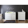 South Shore Cotton Candy Coastal Toddlers 4-Drawers Dresser Pure White