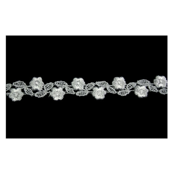 Lily 5/8 inches Small Flower Off White Venice Lace Trim By Yardage