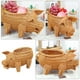 thumbnail image 5 of Cesta de almacenamiento de mimbre decorativa con forma de cerdo, cesta tejida de mimbre para servir, cesta de pan de sauce, fruta de paja hecha a mano, 5 of 5