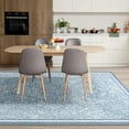 thumbnail image 2 of Ultrug Abstract Area Rug Soft Minimalist Line Rugs Non-Slip Carpet for Bedroom Living Room Home Decor,4'x6',Blue, 2 of 7