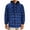 Blue, variant on Men's Sherpa Lined Flannel Shirt Jacket Snap Button Down Plaid Jacket Shacket with Hood Winter Warm Coat Hoodies