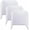 White, variant on 4-Pack Trifold Display Boards, Black+White 24 x 16 Inches Tri-Fold Corrugated Presentation Boards for Classroom Projects, Science Fairs, Business Events, and Exhibits