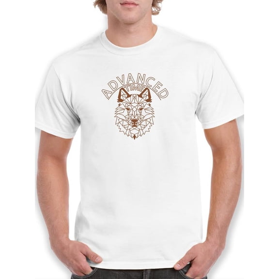 Geometrical Wolf Time T-Shirt Men -Image by Shutterstock, Male Large