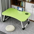 thumbnail image 4 of kibhous Laptop Desk Foldable Bed Tray Table Laptop Bed Stand Standing Table for Bed Sofa Couch Floor Green, 4 of 6