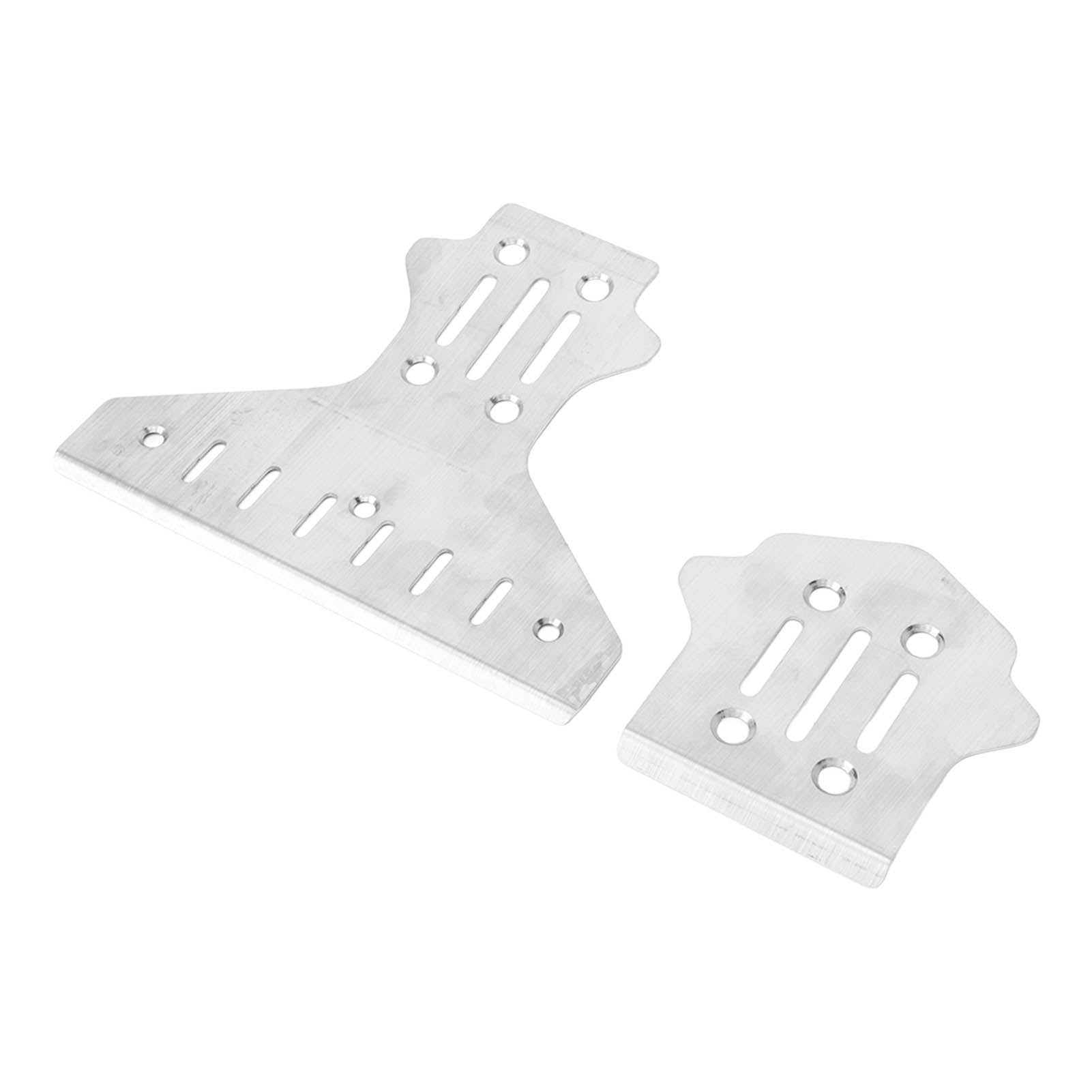 RC Car Chassis Armor, Stainless Steel RC Front Rear Chassis Armor For 1