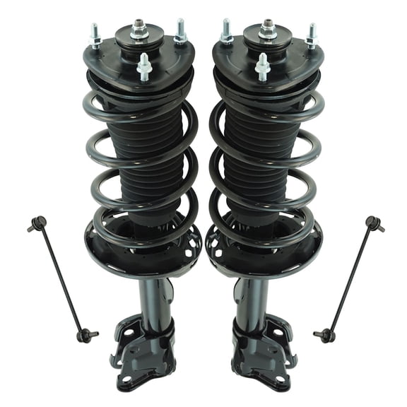 TRQ Front Suspension Kit Strut & Spring Assemblies w/ End Links for Honda Pilot SCA34378