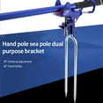 thumbnail image 4 of Support de Canne à Pêche Gonflable Double Usage Support de Canne à Pêche Réglable Rotatif Siège Fixe en Nylon Plastique Support de Canne à Pêche Kayak, 4 of 8