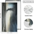 thumbnail image 2 of Dreamtimes Black Tornado 2 pcs Hand Towels Set, Soft Lightweight Highly Absorbent Towel for Bathroom Toilet Kitchen Beach 28.3x14.4in, 2 of 7