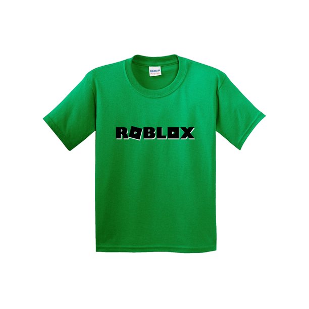 New Way New Way 1168 Youth T Shirt Roblox Block Logo Game Accent Small Kelly Green Walmart Com Walmart Com - cut out tee roblox