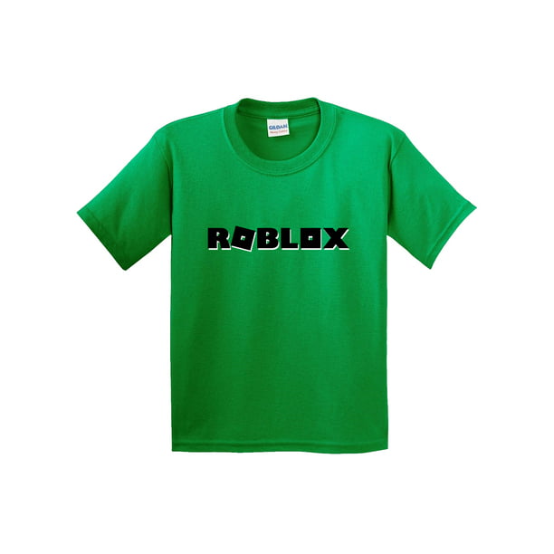 Trendy Usa Trendy Usa 1168 Youth T Shirt Roblox Block Logo Game Accent Medium Kelly Green Walmart Com Walmart Com